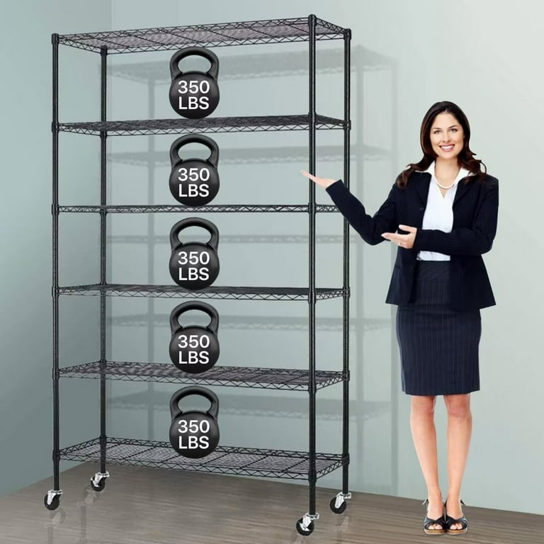 XF XINFENG 6 Tier Storage Shelves Adjustable Wire Shelving Heavy