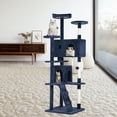 thumbnail image 1 of XF XINFENG 70 Inch Cat Tree Tower for Indoor Relaxing Climb Multi-Level Cats  Furniture Activity Center with Cat Scratching Stand House Cat Condo with Funny, Navy Blue, 1 of 9
