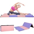 thumbnail image 1 of XF XINFENG Gymnastics Mat for Home, 6'x4'x2" Thick Portable Tumbling Mat Folding Exercise Gym Mat with Carrying Handle, CM, 1 of 7