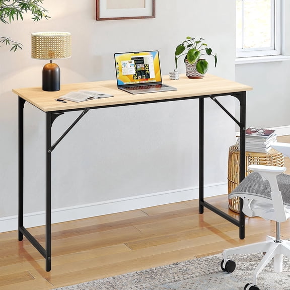 XF XINFENG Modern Computer Desk 40 inch Wooden Industrial Writing Desk Kids Study & Work Table for Home Office, Nature