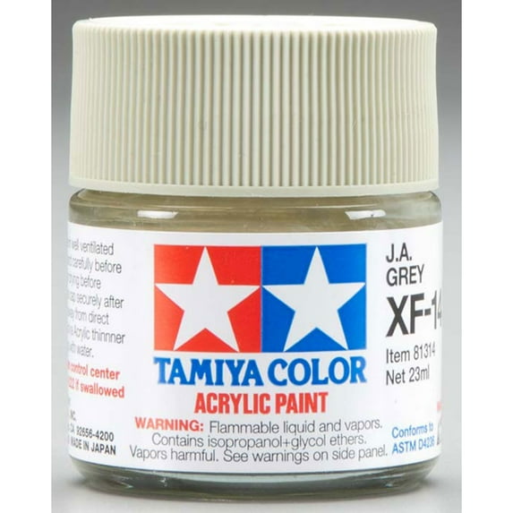 XF14 Japanese Army Gray Flat Acrylic 23ml (3/4oz) Bottle Hobby Paint Tamiya