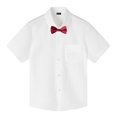 thumbnail image 1 of XFHLMJFF Back To School Shirt Boys Girls Cute Basic  Children Short Sleeved White Watch Performance Clothes Cotton Casual Tees, 1 of 3