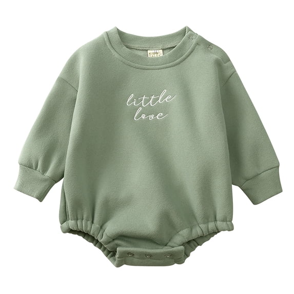 XFHLMJFF Bodysuit Girls Cute Pumpkin Printed Long Sleeve Pullover Onesie Size 12-24 Months