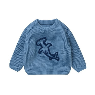 XFHLMJFF Boys Girls Sweater Cute Toddler Kids Baby Casual Long Sleeve Warm Jacket Knit Xmas Coat Outwear Fall Winter Clothes