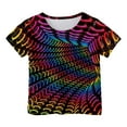 thumbnail image 1 of XFHLMJFF Boys Girls Neon Shirt Short Sleeve Cool 3D Graphic Print Round Neck Summer Tees Tops 3-4Y, 1 of 3