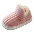 thumbnail image 1 of XFHLMJFF Boys Slippers Toddler Summer Girls Open Toe Adjustable Straps Outdoor Autumn Winter Cotton Simple Warm Dailywear Plush Leisure Shoes Workout Footwear, 1 of 3