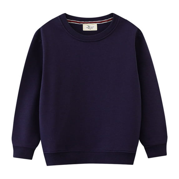 XFHLMJFF Boys' T-Shirt Tops Soft Comfy Toddler Baby Girls Long Sleeve Solid Color Kids Fall Winter Stylish Tee