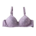 thumbnail image 1 of XFHLMJFF Bras For Women Soft Cozy Casual Everyday Bralette Adjustable Top Without Steel Ring Gathering Leisure Underwear, 1 of 3
