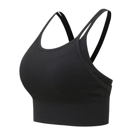 XFHLMJFF Bras For Women Soft Cozy Casual Everyday Bralette Crisscross Back Sports Padded Racerback Crop Sports Workout Yoga Gym Tank Top Leisure Underwear