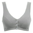 thumbnail image 1 of XFHLMJFF Breathable Bra For Women Everyday Bralette Mother Front Button Seamless Push Up Vest Stylish Underwear, 1 of 4