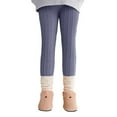 thumbnail image 1 of XFHLMJFF Children Thick Leggings Warm Winter Solid Color Boot Pants Fashion Girls Trousers 7-8 Years, 1 of 4