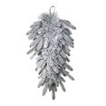 thumbnail image 1 of XFHLMJFF Christmas Wreath Upside Down Silver White Christmas Tree Decorations Pendant Front Door Decoration, 1 of 4