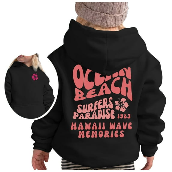 XFHLMJFF Girls Boys Oversized Hoodies Casual Cute Toddler Long Sleeve Soft Sweatshirt Fashion Winter Clothes