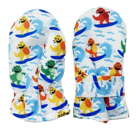 XFHLMJFF Girls Boys Toddler Mittens Warm Winter Water Proof Windproof Thicken Gloves Snow Cartoon Gloves Baby Winter Cold Weather Outdoor 6-8Y