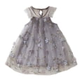 thumbnail image 1 of XFHLMJFF Girls Dress Short Sleeve Tulle Lace Toddler Tutu Embroidery Floral Fly Sleeve Princess Baby Cute Sundress, 1 of 5