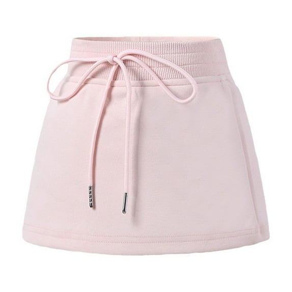 XFHLMJFF Girls' Pleated Skort Skirt High Waisted Ruffle Shorts Athletic Skirts 5-6Y