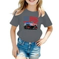 thumbnail image 1 of XFHLMJFF Girls Short Sleeve T Shirts 4Th Of July Independence Day Kids Boys Toddler America Flag Shirts Patriotic Clothes Basic Tees Size 3-4Y, 1 of 6
