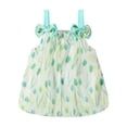 thumbnail image 1 of XFHLMJFF Girls Summer Dress Fantasy Casual Toddler Sleeveless Floral Print Dance Party Holiday Beach Stylish Sundress, 1 of 3