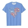 thumbnail image 1 of XFHLMJFF Girls T-Shirt 4Th Of July Shirt Toddler Kids American Flag Independence Day Patriotic Short Sleeve Tops Trendy Tee, 1 of 4