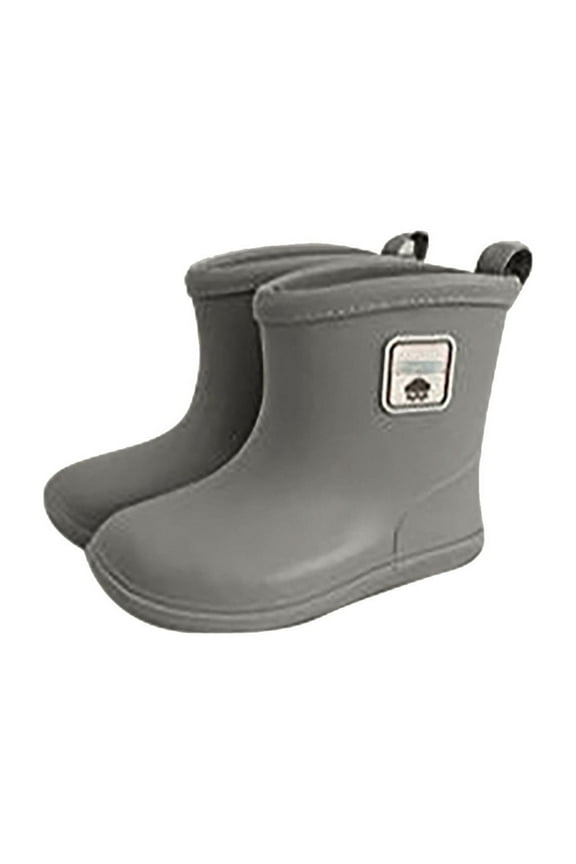 Outdoor Shoes for Girls Baby Kids Easy On Rain Shoes Boots Toddler Kid Short Rain Boots Rainy Day Shoes Breathable Lightweight Walking Shoes 4.5-5Y