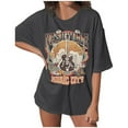 thumbnail image 1 of XFHLMJFF Oversized Tshirts for Women Basic Music City Country Concert Rock Band Vintage Guitar Graphic  Fall Clothes, 1 of 3