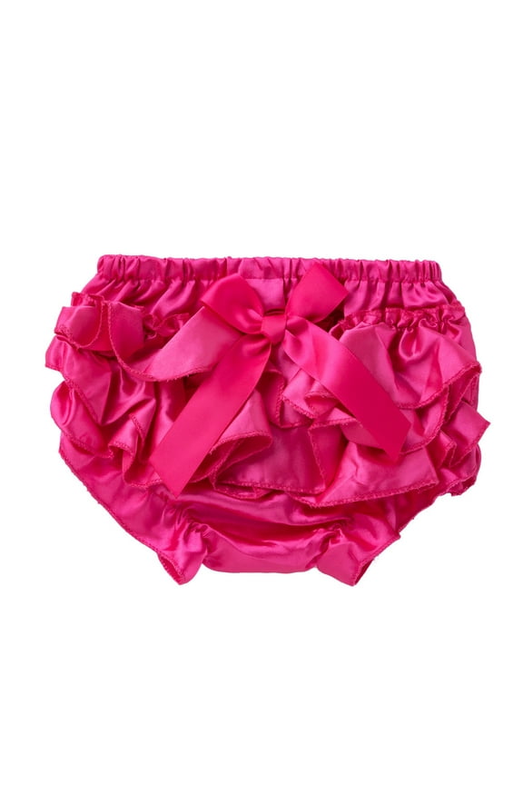 Toddler Baby Girls Bowknot Ruffle Solid Color Nappy Underwear Panty 12M
