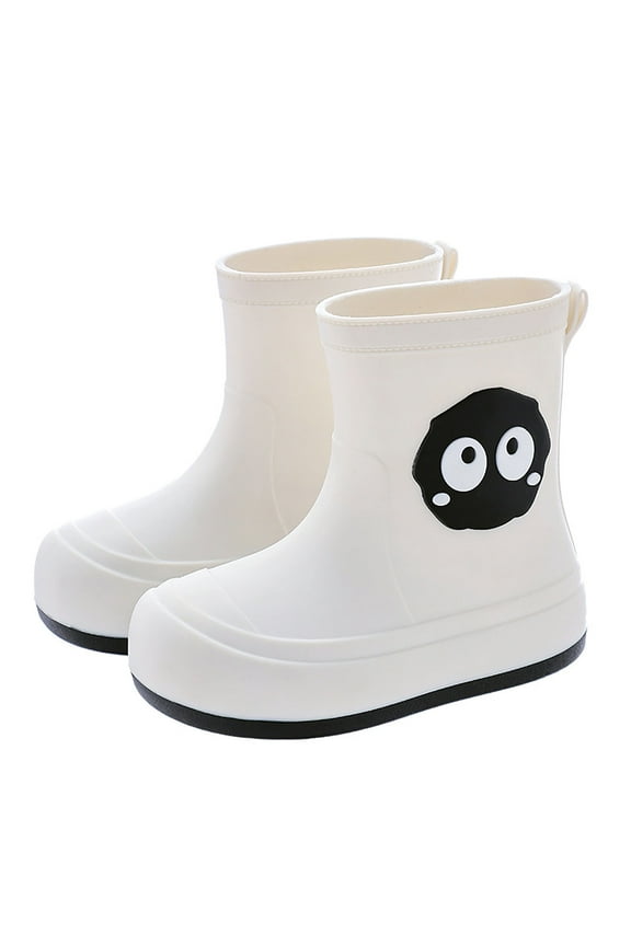 Toddler Casual Athletic Shoes Children Rain Boots Textured Soles Non Lightweight Breathable Cartoon Printed Rain Shoes Stylish Comfortable Footwear 9-10Y