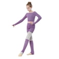 thumbnail image 1 of XFHLMJFF Toddler Clothes Kids Outfit Fall Girls Ballet Sweater Soft Warm Up Active Long Sleeve Tops Sweater Shorts Pullover Dance Sweater Leotards Tracksuit Outdoor Sweatsuit Sets 6-7Y, 1 of 7