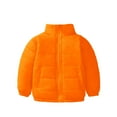 thumbnail image 1 of XFHLMJFF Toddler Puffer Jacket Boys Girls Winter Coat Thicken Windproof Zipper Warm Solid Color Outwear 9-10 Years, 1 of 4