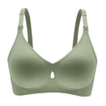 thumbnail image 1 of XFHLMJFF U Neck Womens Bras Breable Soft Cozy Casual Non Wired Padded Full Cup Without Underwire With Padding Seamless Bustier Trendy Underwear, 1 of 6