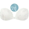thumbnail image 1 of XFHLMJFF U Neck Womens Bras Pasties Breathable Soft Cozy Casual Adhesive Push Up Strapless Backless Lace Reusable Nipple Covers For Swimsuit Bridal Evening Dress Trendy Underwear, 1 of 9