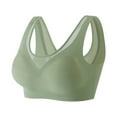 thumbnail image 1 of XFHLMJFF Women's Bras Soft Cozy Casual Seamless Backless Wireless Fixed Cup Vest Lightweight Underwear, 1 of 9