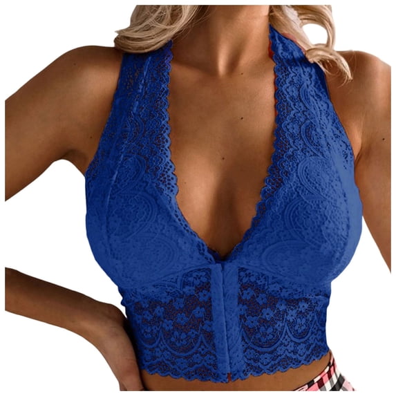 XFHLMJFF Women's Seamless Wireless Push Up Bras With Support No Underwire Bra Full Coverage Sexy Lace Back High Support Underwear