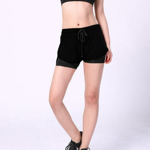 XFHLMJFF Womens Casual Shorts 2024 Beach Summer Loose Fit With Pockets Sports Anti Emptied Quick Dry Outdoor Fitness Chic Trousers