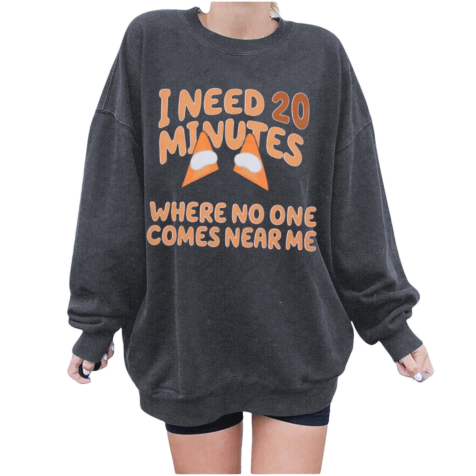 XFHLMJFF Womens Fall Hoodies Loose Dog Mom Cartoon I Need 20 Minutes