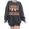 XFHLMJFF Womens Fall Hoodies Loose Dog Mom Cartoon I Need 20 Minutes