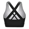 thumbnail image 1 of XFHLMJFF Womens Sports Bras Racerback Tank Tops Solid Color Sleeveless Casual Fashion Bralette Wirefree Support Lift Underwear All Day Wear, 1 of 8