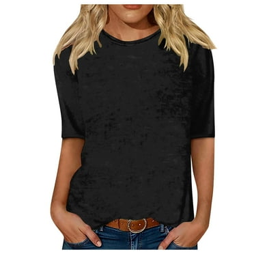 XFHLMJFF Womens T-Shirts Basic Tops