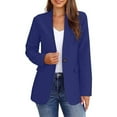 thumbnail image 1 of XFLWAM Blazer Jackets for Women Business Casual Outfits Work Office Womens Button Long Sleeve Blazer Jacket with Pockets Blue XXL, 1 of 1