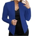 thumbnail image 1 of XFLWAM Blazers for Women Business Casual Long Sleeve Open Front Blazer Work Blazers for Office Casual Fall Cardigan Blazer Dark Blue L, 1 of 1