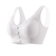 thumbnail image 1 of XFLWAM Bra for Women Button Front No Underwire Seamless Wireless Bra V Neck Full Coverage Bralettes Comfort Everyday Bra Smoothing Padded Bralette, 1 of 5