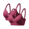 thumbnail image 1 of XFLWAM Bra for Womens Wireless Comfort Brassiere Bras Light Padded Lingerie No Underwire Full Coverage Push Up Bras, 1 of 3