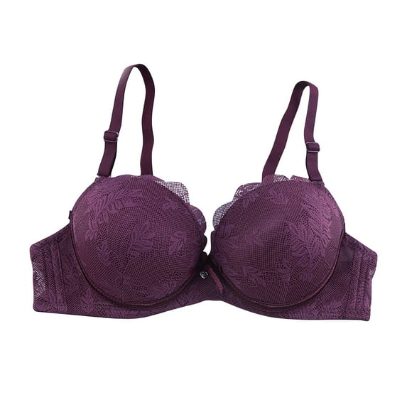 XFLWAM Bras for Women Adjustable Strap Lace Trim Smoothing Bralette Lift up Breathable Lightweight Daily Underwear