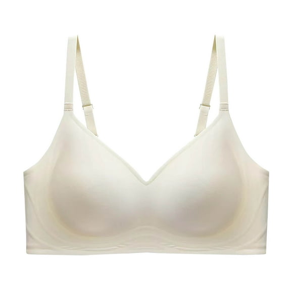 XFLWAM Bras for Women Comfort Seamless Bra, Cross Back Adjustable Bralette Bra, Wireless Everyday Bras for Women
