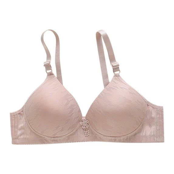 XFLWAM Bras for Women No Underwire Plus Size Full Coverage Push Up Lace Bralette Daily Adjustable Strap Seamless Tshirt Bra