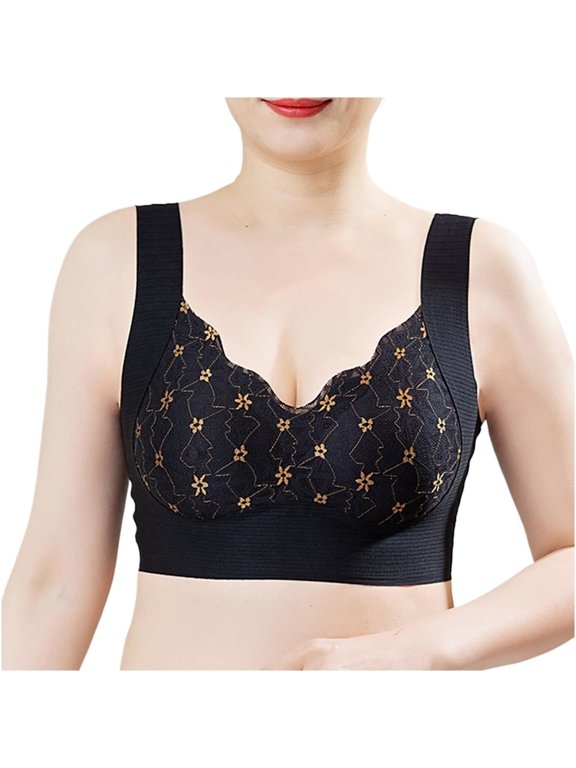 Bras for Women Push Up Soft Cooling Bras Full Coverage Bras Wireless Bras with Support and Lift Non Padded Bralette