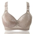 thumbnail image 1 of XFLWAM Bras for Women Wireless Push Up Comfort Everyday Bra Lightly Lined Wireless Full-Coverage Tshirt Bras with Support Gray 38C, 1 of 4