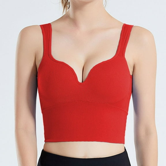 XFLWAM Breathable Comfort Sports Bra for Women Support and Lift Push Up Bras Gym Yoga Wirefree Seamless Bra