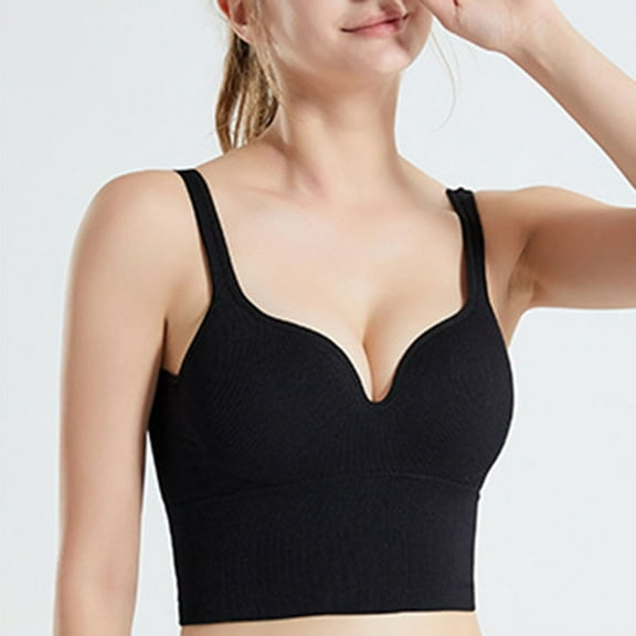 XFLWAM Breathable Comfort Sports Bra for Women Support and Lift Push Up Bras Gym Yoga Wirefree Seamless Bra