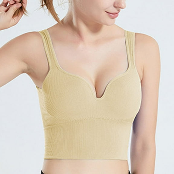 XFLWAM Breathable Comfort Sports Bra for Women Support and Lift Push Up Bras Gym Yoga Wirefree Seamless Bra